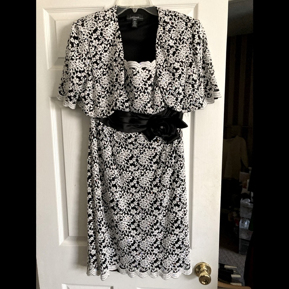 Sparkly Dress w Jacket Sz 16 Petite